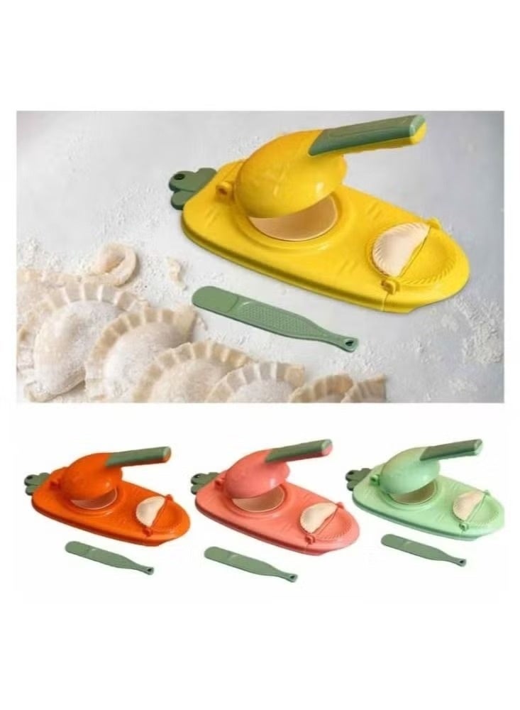 2 in 1 Dumpling Skin Maker Manual Dumpling Wrappers Maker Press Portable Hand Tortilla Pie Maker Dumpling Making Gyoza Wrapper Tool for Home Kitchen Baking - Image 2